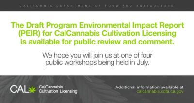 CalCannabis Cultivation Licensing Draft Program Environmental Impact Report