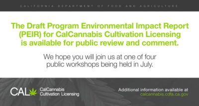 CalCannabis Cultivation Licensing Draft Program Environmental Impact Report